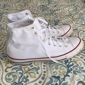 White Converse High Tops